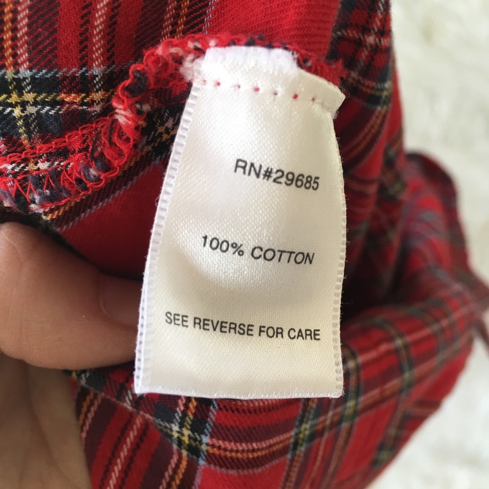 Vintage Pendleton Plaid Ruffle Button Up Shirt Top - Picture 7 of 7